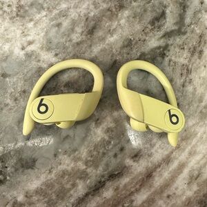 Dr Dre Powerbeats Pro Yellow Bluetooth Headphones *pre Owned